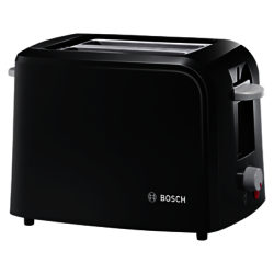 Bosch TAT3A013GB Village Collection 2-Slice Toaster, Black